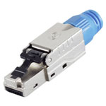 BKL 10121216 RJ-45 Plug Tool Free STP CAT 8.1 Silver 1pc