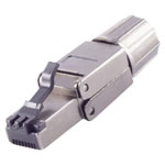 BKL 10121217 RJ-45 Plug tool free quick STP CAT. 8.1 Black