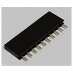 BKL 10122207 SIL socket 1 row 10 Pins standard single piece