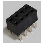 BKL 10122223 SIL socket 2 rows 4 Pins/row standard 1pc