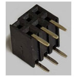 BKL 10122241 SIL socket standard 2 rows 3 Pins/row 1pc