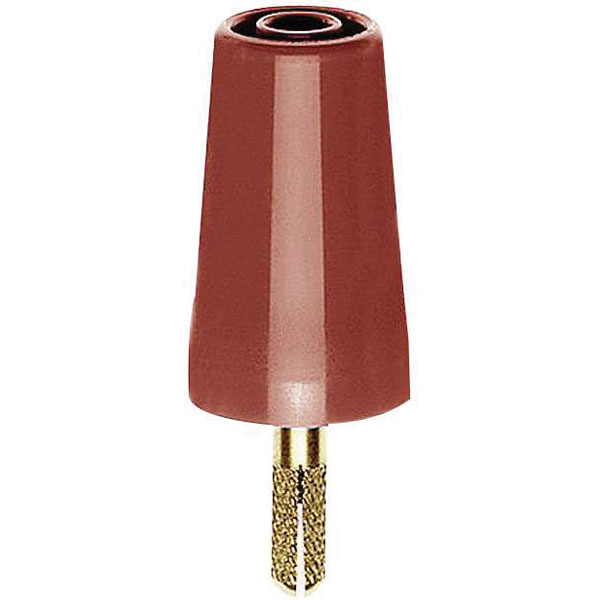 Stäubli 240160-22 A-SLK4 plug-to-plug connector 4 mm red brass adapter