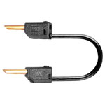 Stäubli 280033-03021 LK2-F test lead 2 mm banana jacks, 30 cm black, 1 pc