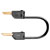 Stäubli 280033-06021 LK2-F test lead 60cm flexible, stackable 2mm plugs, black
