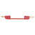 Stäubli 280033-06022 test lead 2 mm banana jack 60cm red gold-plated plugs