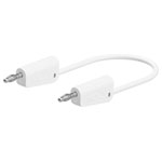 Stäubli 641030-02529 LK-4N-F10 test lead 25cm white stackable Ø4mm plugs