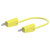 Stäubli 641030-05024 Test Lead 50cm Yellow Flexible stackable Ø4mm plugs