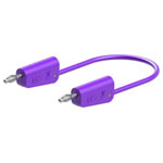 Stäubli 641030-07526 Test lead 75cm violet stackable Ø4mm lamella plugs