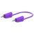 Stäubli 641030-07526 Test lead 75cm violet stackable Ø4mm lamella plugs