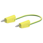Stäubli 641030-20020 LK-4N-F10 Test lead 200cm yel/gr flexible stackable plugs