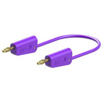 Stäubli 641031-02526 Test lead 25cm Violet flexible stackable 4mm plugs