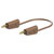 Stäubli 641031-02527 LK-4A-F10 test lead 25cm brown flexible stackable plugs