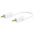 Stäubli 641031-02529 Test lead 25cm white, flexible, stackable Ø 4mm plugs
