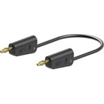 Stäubli 641031-07521 Test lead 75cm black, flexible, stackable lamella plugs
