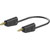 Stäubli 641031-07521 Test lead 75cm black, flexible, stackable lamella plugs