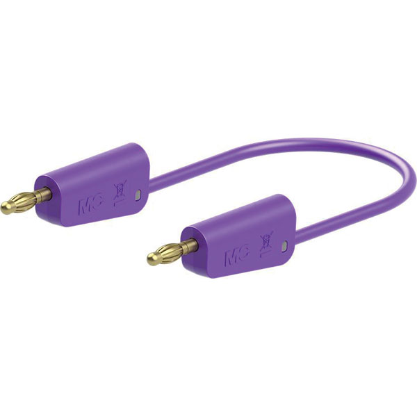 Stäubli 641031-10026 LK-4A-F10 test lead, 100cm, violet, stackable...