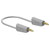Stäubli 641031-10028 Test lead 100 cm grey flexible stackable 4 mm plugs