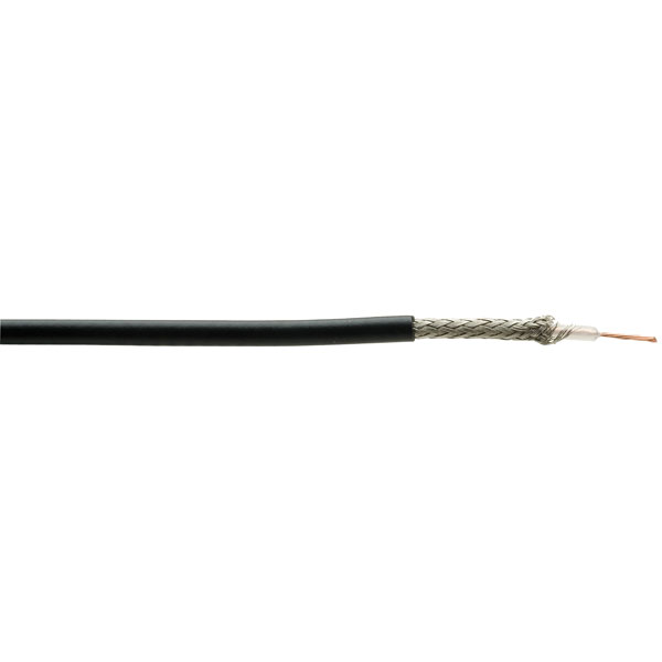 UniStrand RG174A/U Black PVC Coaxial Cable 100m Rapid Online