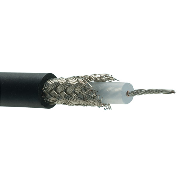 UniStrand RG58C/U Black PVC Coaxial Cable 100m | Rapid Online