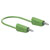 Stäubli 641032-02525 Test lead 25cm green flexible 4mm stackable plugs