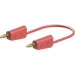 Stäubli 641033-05022 LK-4A-S10 Test lead 50cm Red, flexible, stackable plugs