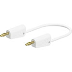 Stäubli 641033-05029 LK-4A-S10 test lead 50cm white flexible stackable plugs