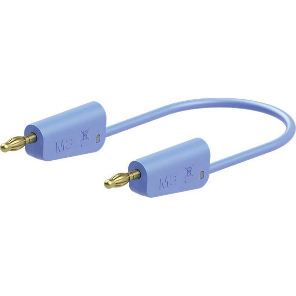 Stäubli 641033-10023 LK-4A-S10 Test lead 100cm Blue Ø4mm flex stac...