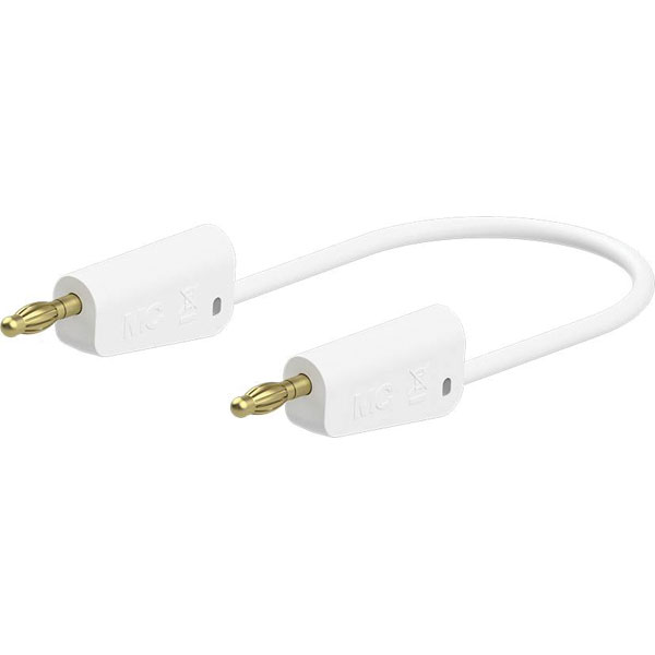 Stäubli 641033-10029 LK-4A-S10 Test lead 100cm White 4mm stackable...