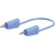 Stäubli 641034-05023 LK-4N-F25 test lead, 50 cm, blue, flexible, 4 mm plugs