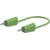 Stäubli 641034-05025 Test lead, 50cm, Green, stackable Ø 4mm plugs, flexible