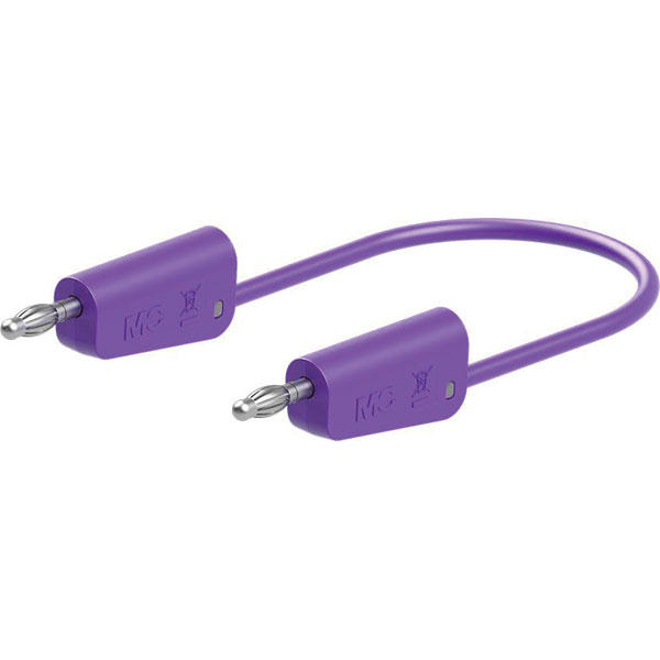 Stäubli 641034-05026 LK-4N-F25 test lead 50cm violet flexible 4mm ...