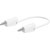 Stäubli 641034-05029 test lead, 50 cm, white, stackable Ø 4 mm lamella plugs
