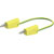 Stäubli 641034-10020 test lead, 100 cm yellow/green, flexible, stackable plugs