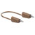 Stäubli 641034-20027 LK-4N-F25 test lead 200 cm brown stackable 4 mm plugs