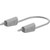 Stäubli 641034-20028 test lead, 200cm, grey, stackable Ø4mm plugs, flexible