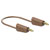 Stäubli 641035-02527 LK-4A-F25 25cm brown test lead flexible stackable plugs