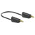 Stäubli 641035-20021 Test lead, 200cm Black, stackable Ø4mm plugs, flexible