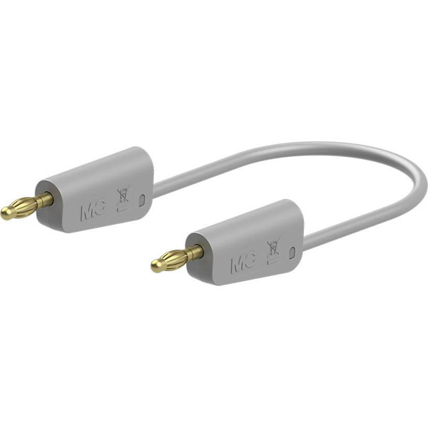 Stäubli 641037-05028 LK-4A-S25 test lead 50cm grey flexible stacka...