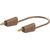Stäubli 641037-07527 LK-4A-S25 Test lead 75 cm Brown stackable 4 mm plugs