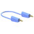 Stäubli 641037-15023 LK-4A-S25 Test lead 150 cm blue, flexible, stackable plugs