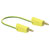 Stäubli 641037-20020 LK-4A-S25 test lead, yellow/green, 200 cm, flexible plugs