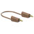 Stäubli 641037-20027 Test lead 200 cm brown flexible with stackable plugs