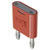 Stäubli 644010-22 Connector red, Ø4mm pin, 19mm pitch, insulated brass plug