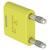 Stäubli 644010-24 KS2-4N-19 Connector Yellow, 4mm pin, insulated brass