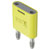Stäubli 644010-24 KS2-4N-19 Connector Yellow, 4mm pin, insulated brass
