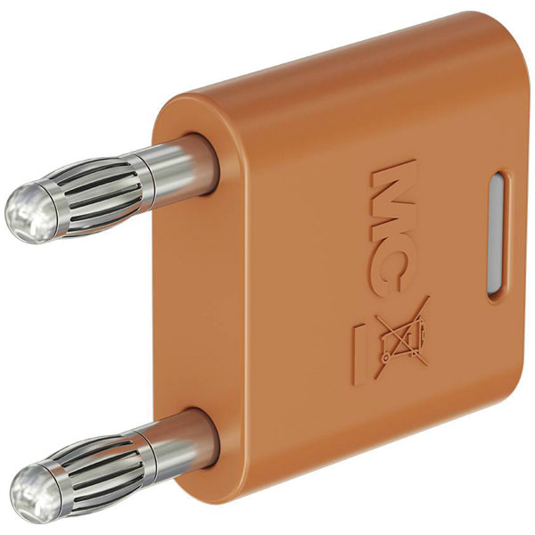 Stäubli 644010-30 KS2-4N-19 connector, 4 mm orange, insulated bras...