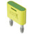 Stäubli 644012-20 KS-4N-19 Connector 4mm green/yellow insulated brass plug