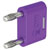 Stäubli 644012-26 KS-4N-19 connector, violet, 4 mm pin, insulated brass