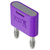 Stäubli 644012-26 KS-4N-19 connector, violet, 4 mm pin, insulated brass