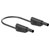 Stäubli 662010-02521 SLK-4N-F10 Test lead, 25cm, black, stackable Ø4mm plugs